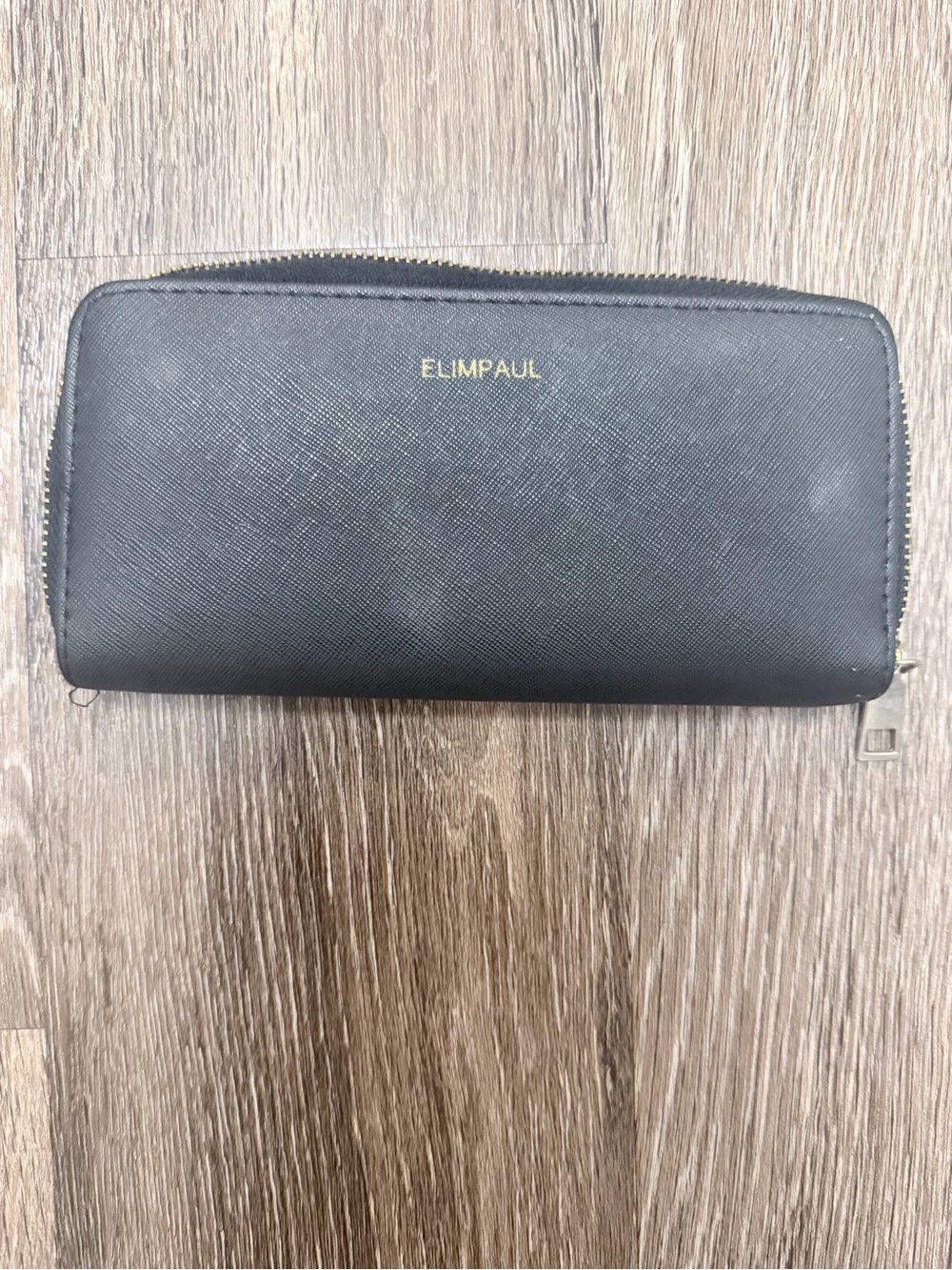 🌟 ELIMPAUL Black Zip-Around Wallet